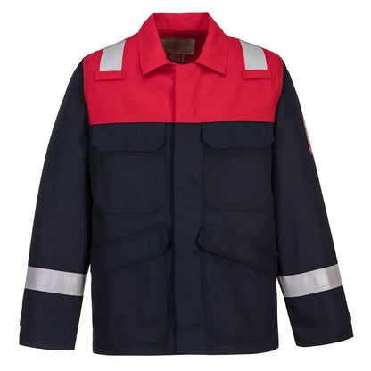 Bizflame Work Two Tone Fr Jacket Fr55 - Navy - Customisable Work Jackets
