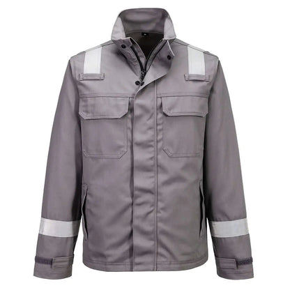Bizflame Work+ Fr Jacket Fr609 - Grey - Customisable Work Jackets