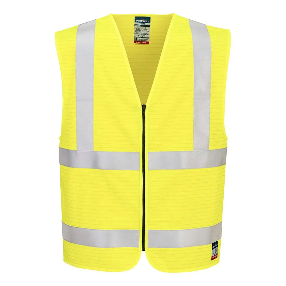 Bizflame Hi Vis Fr Zip Vest - FR615