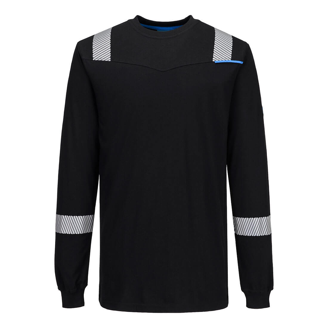 Wx3 Modaflame Knit Fr Long Sleeve T Shirt - FR751 - Black - Customisable T-Shirt