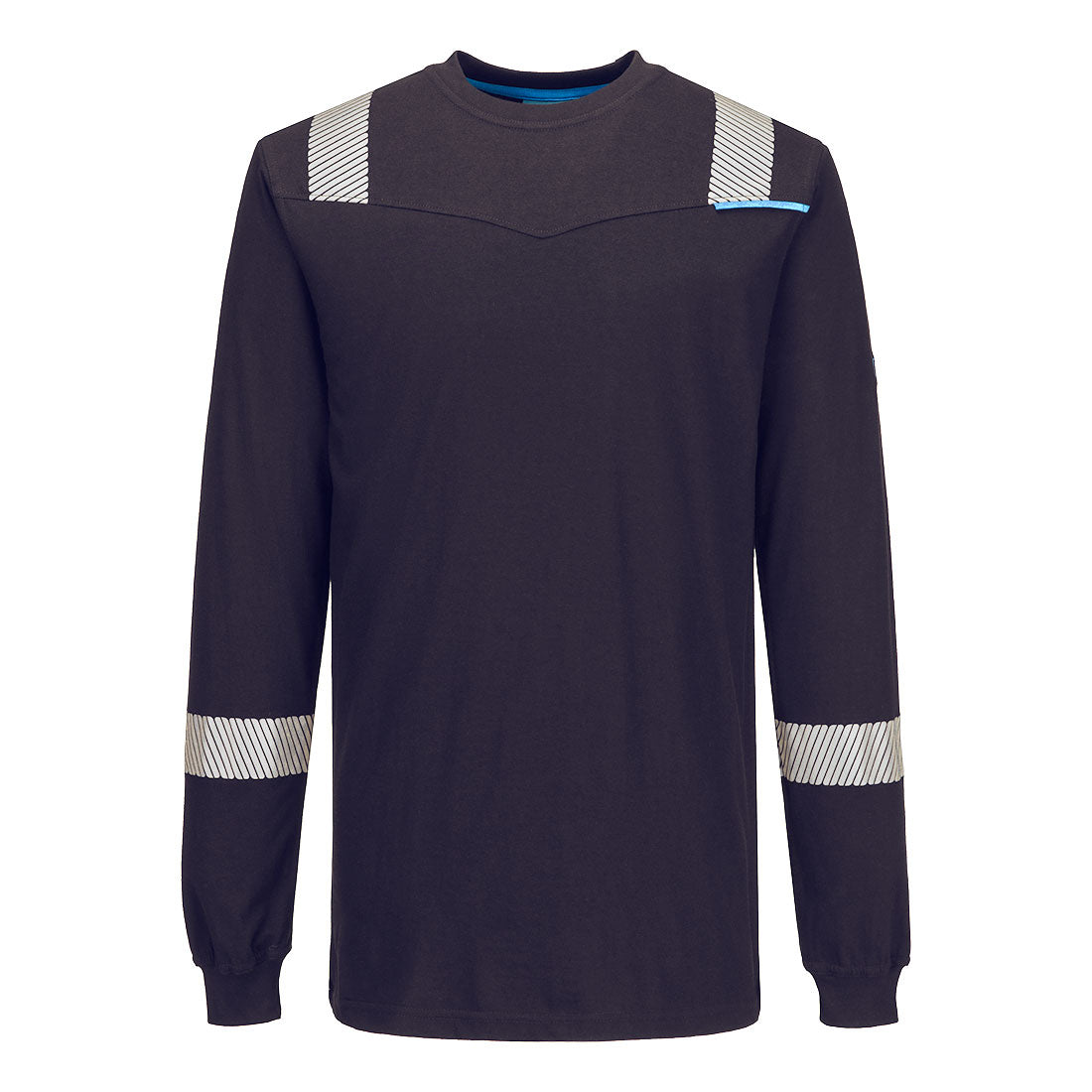 Wx3 Modaflame Knit Fr Long Sleeve T Shirt - FR751 - Navy - Customisable T-Shirt