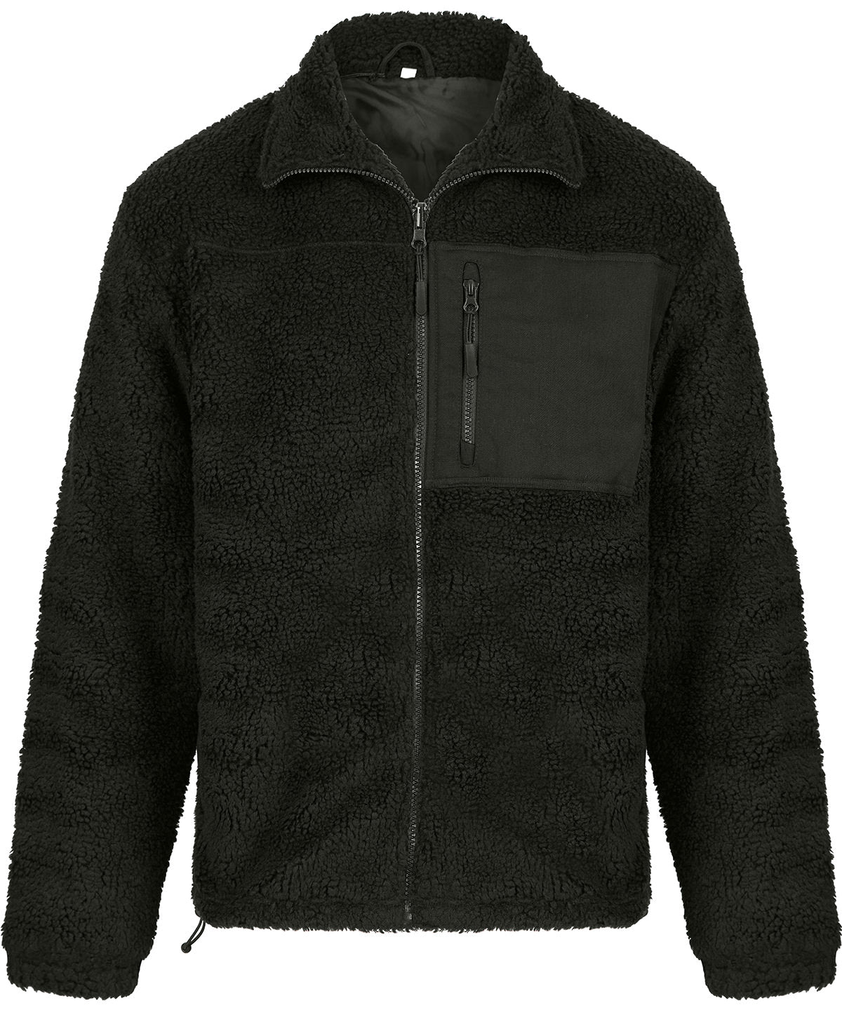 Recycled sherpa fleece - FR854 - Dark Olive - Customisable Fleece
