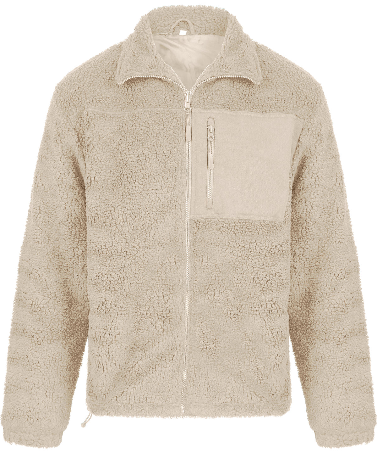 Recycled sherpa fleece - FR854 - Natural - Customisable Fleece