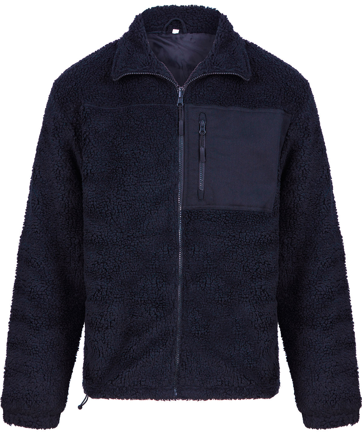 Recycled sherpa fleece - FR854 - Navy - Customisable Fleece