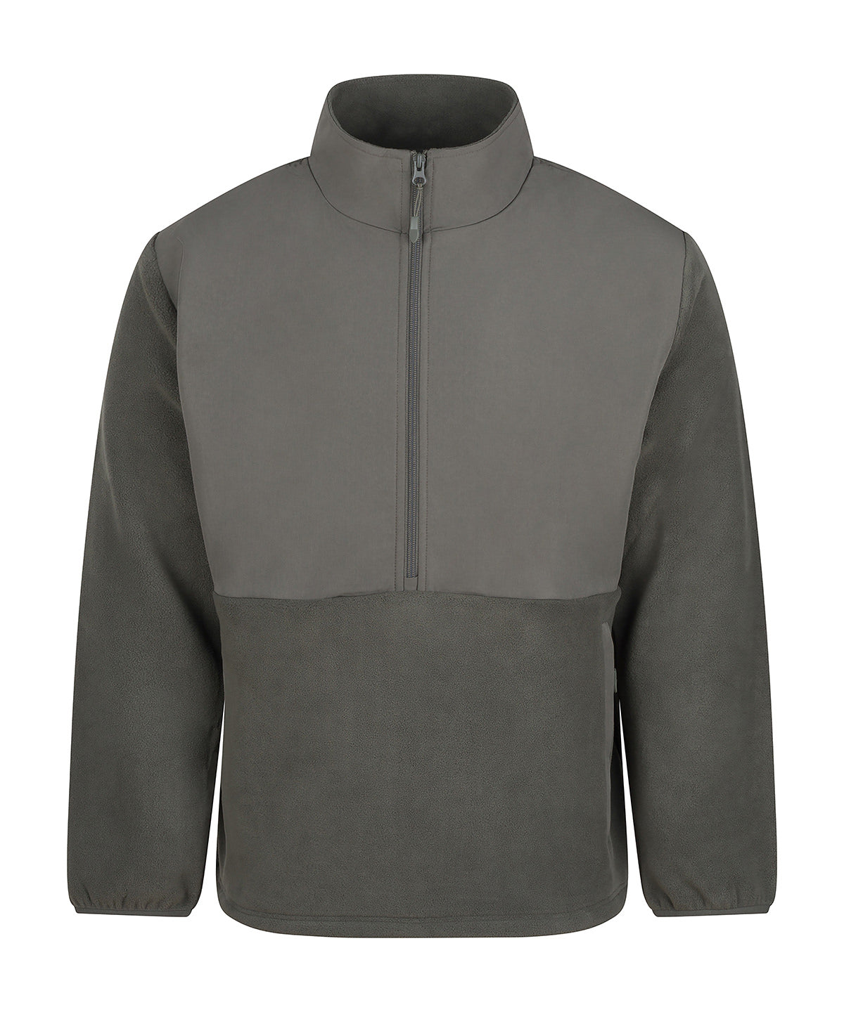 1/2-zip microfleece - FR856 - Dark Olive - Customisable Fleece