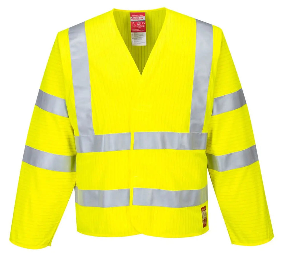 Bizflame Hi Vis Fr Long Sleeve Vest - FR85