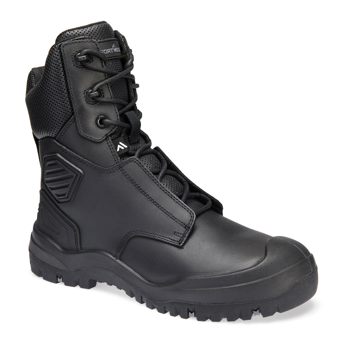 Steel Leather Shin Boot S3 Sc Hro Hi Ci Lg Sr Fo Ft31 - Black - Customisable Boots