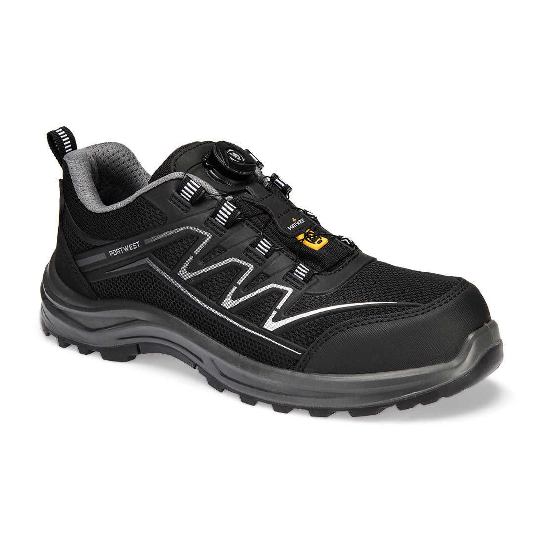 Composite Kpu And Mesh Trainer S1 Ps Esd Sr Fo - FT32 - Black Grey - Customisable Trainers