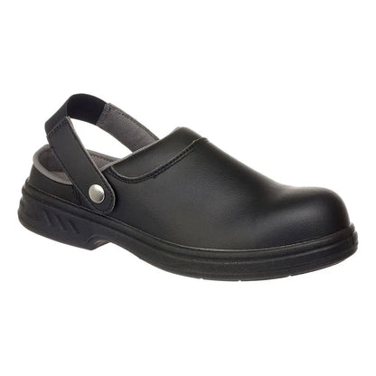 Steel Microfibre Clog Sb Fo Sr Wpa E A Fw82 - Black - Customisable Sandals