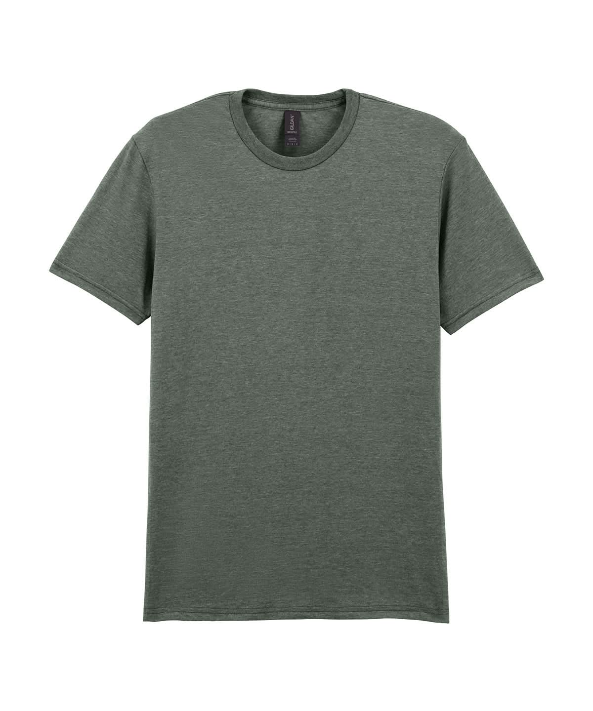 Gildan Softstyle Adult Ringspun T-shirt Heather Military Green GD001 - Heather Military Green - Customisable T-Shirt