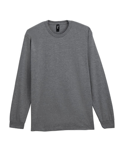 Gildan Hammer Adult Long Sleeve T Shirt GD004 - Graphite Heather 5XL - Customisable T-Shirt