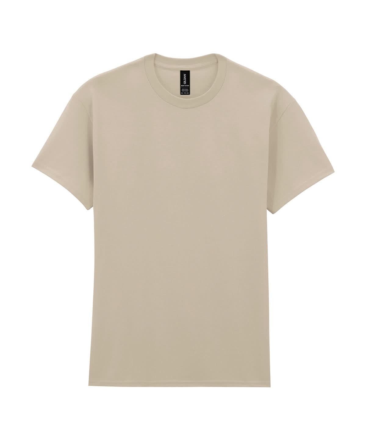 Gildan Heavy Cotton adult t shirt Sand GD005 - Sand - Customisable T-Shirt