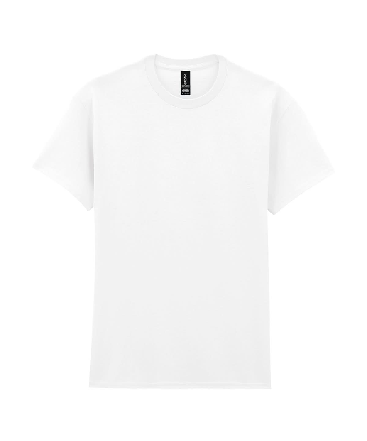 Gildan Heavy Cotton adult t shirt White GD005 - White - Customisable T-Shirt