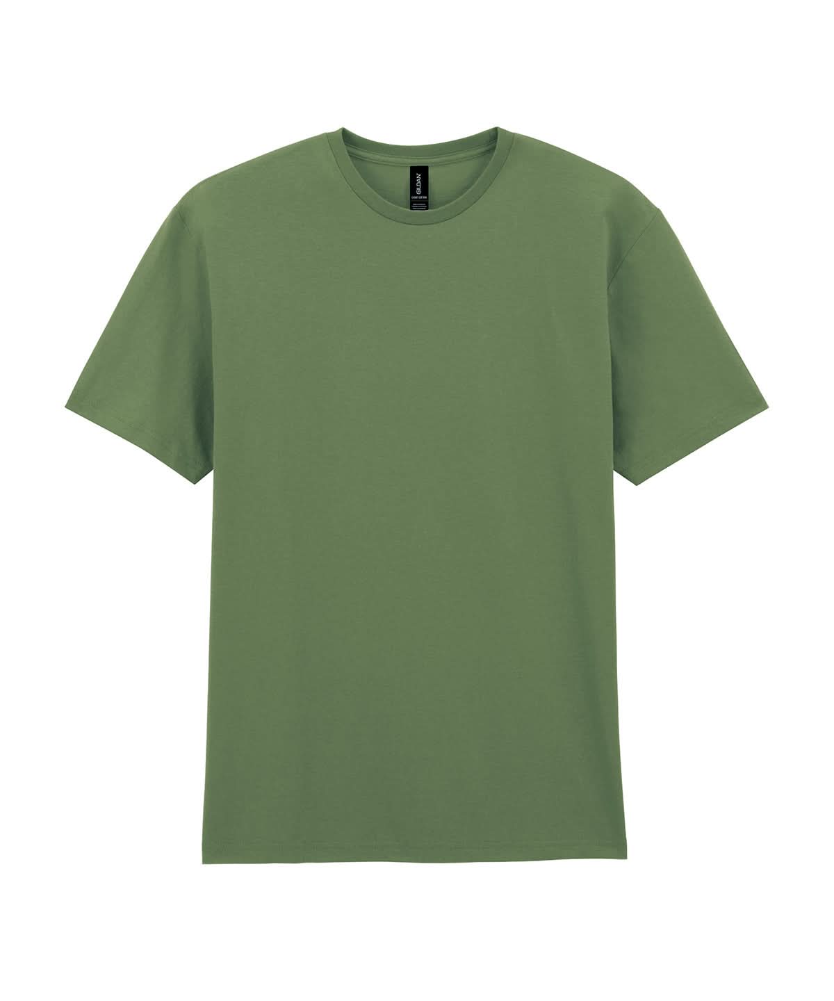 Gildan Light Cotton Adult T Shirt GD007 - Military Green - Customisable T-Shirt