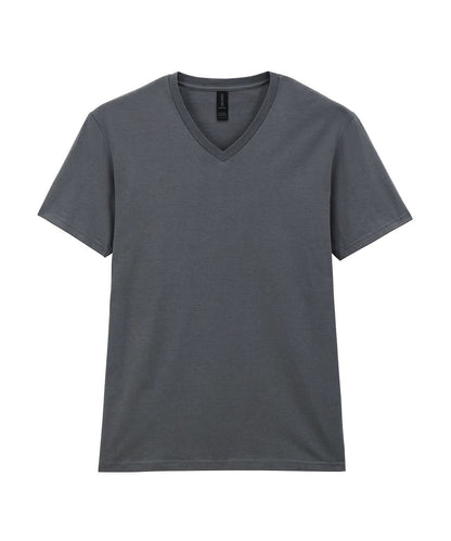Gildan Softstyle V Neck T Shirt GD010 - Charcoal - Customisable T-Shirt