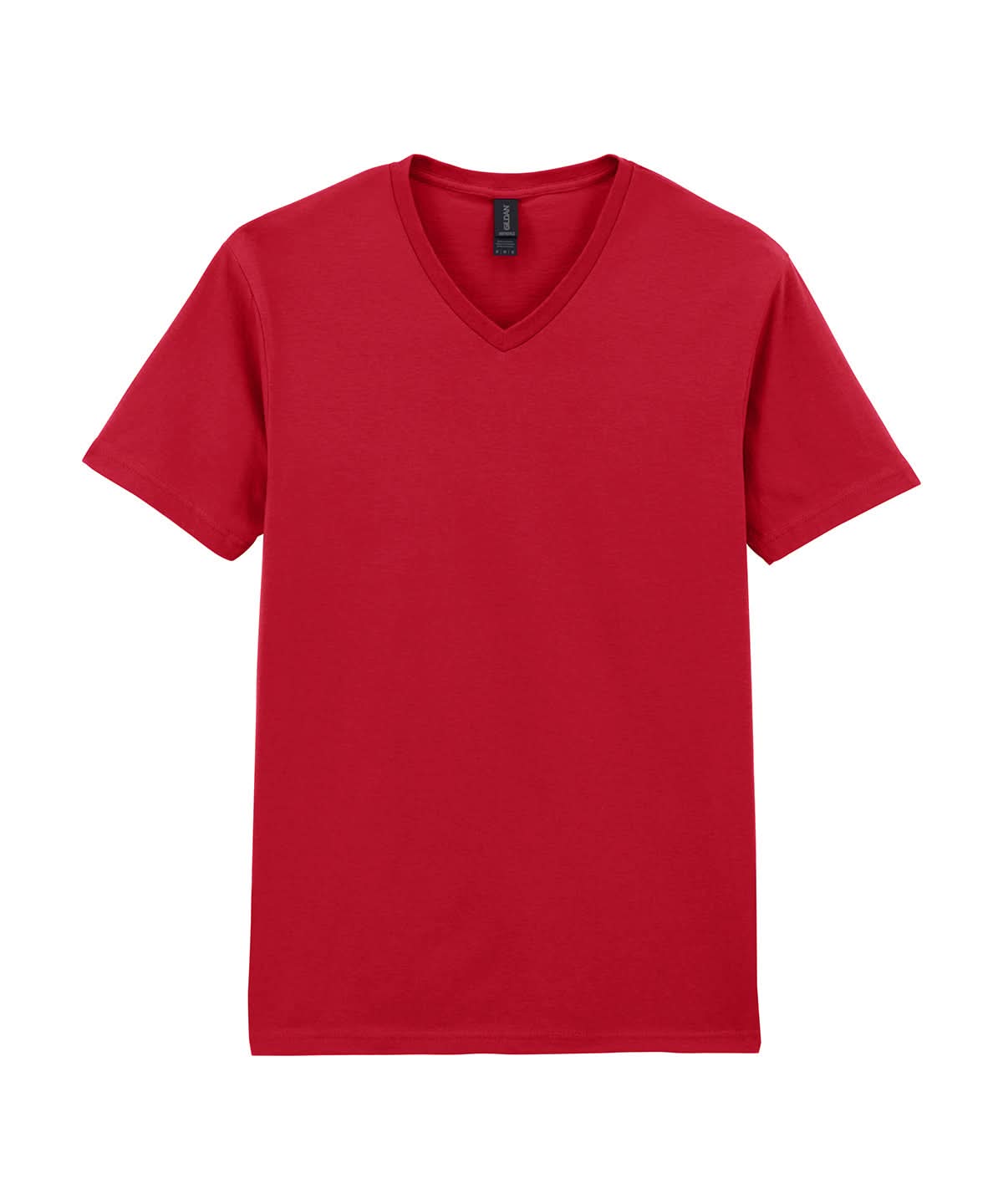Gildan Softstyle V Neck T Shirt GD010 - Cherry Red - Customisable T-Shirt