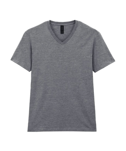 Gildan Softstyle V Neck T Shirt GD010 - Sports Grey - Customisable T-Shirt