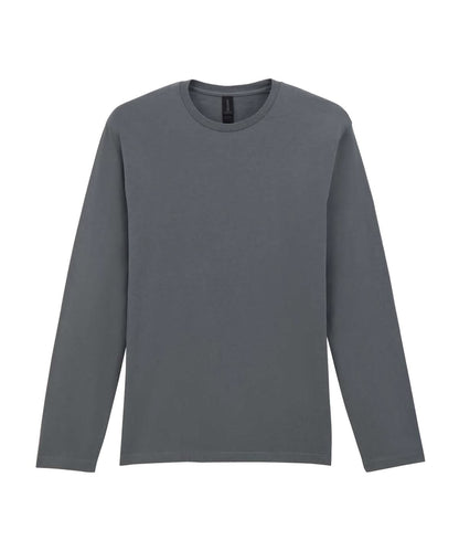 Gildan Softstyle Long Sleeve T Shirt GD011 - Charcoal - Customisable T-Shirt
