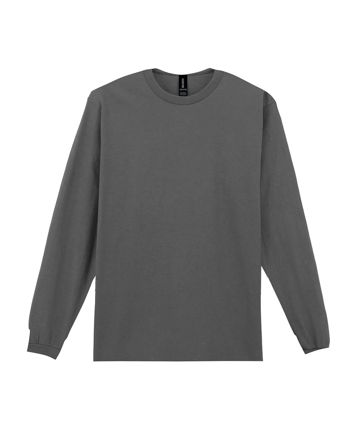 Gildan Ultra Cotton Adult Long Sleeve T Shirt Charcoal 2400 - Charcoal - Customisable T-Shirt