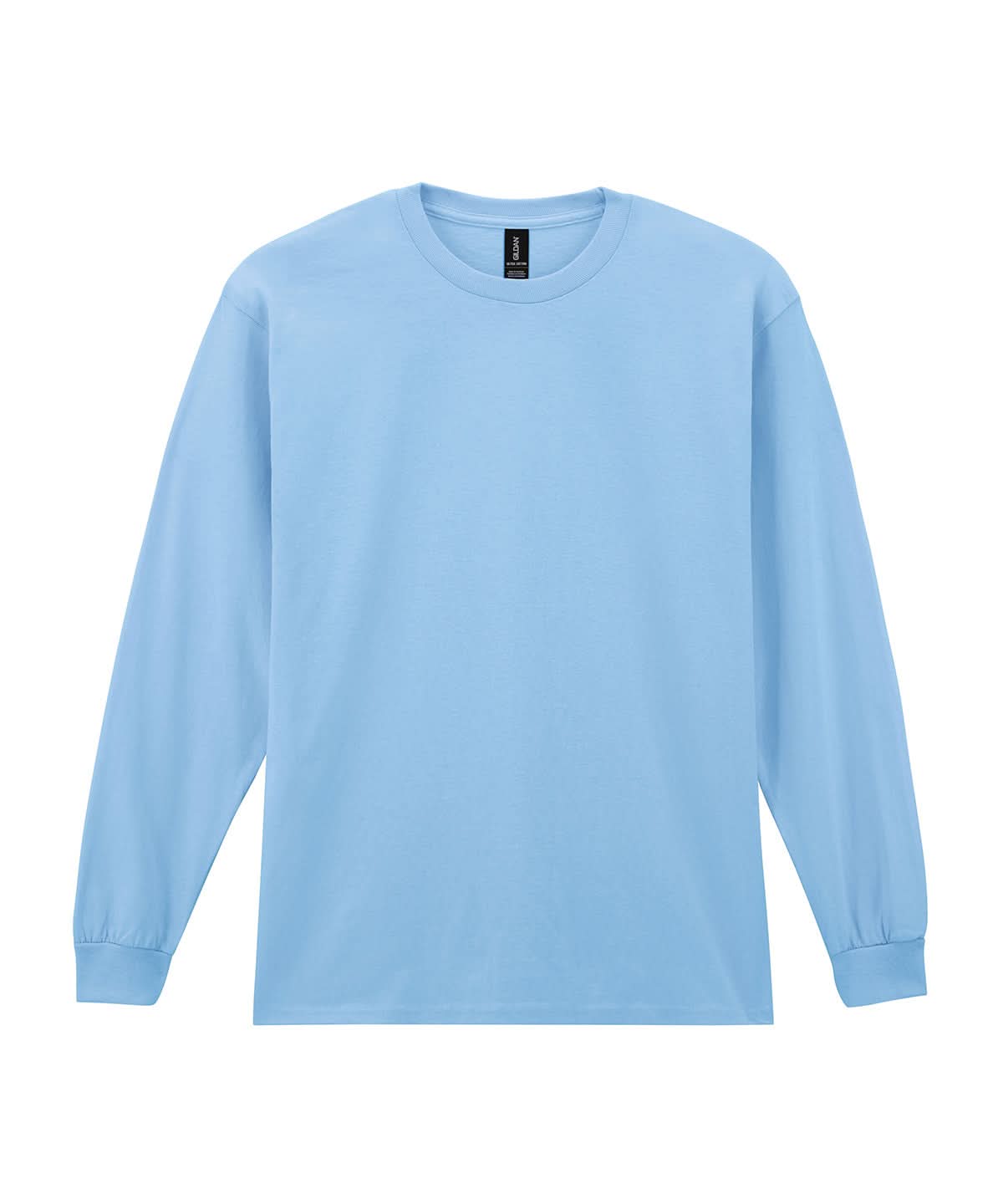 Gildan Ultra Cotton Adult Long Sleeve T Shirt Light Blue 2400 - Light Blue - Customisable T-Shirt