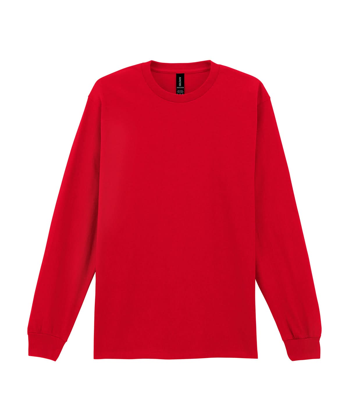 Gildan Ultra Cotton Adult Long Sleeve T Shirt Red 2400 - Red - Customisable T-Shirt