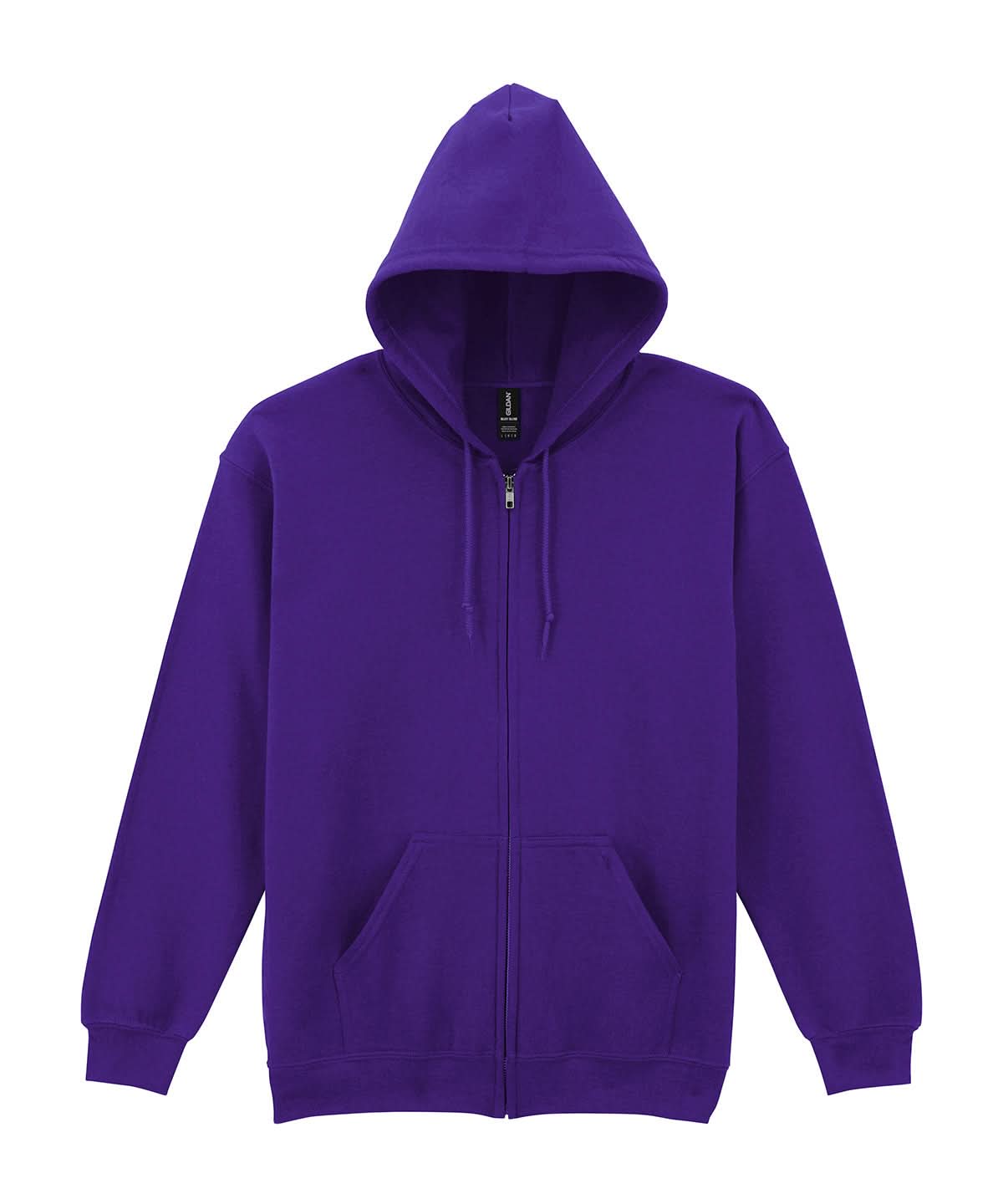 Heavy Blend Adult Zip Hood Sweat Black - 18600 - Purple - Customisable Sweatshirts And Hoodies