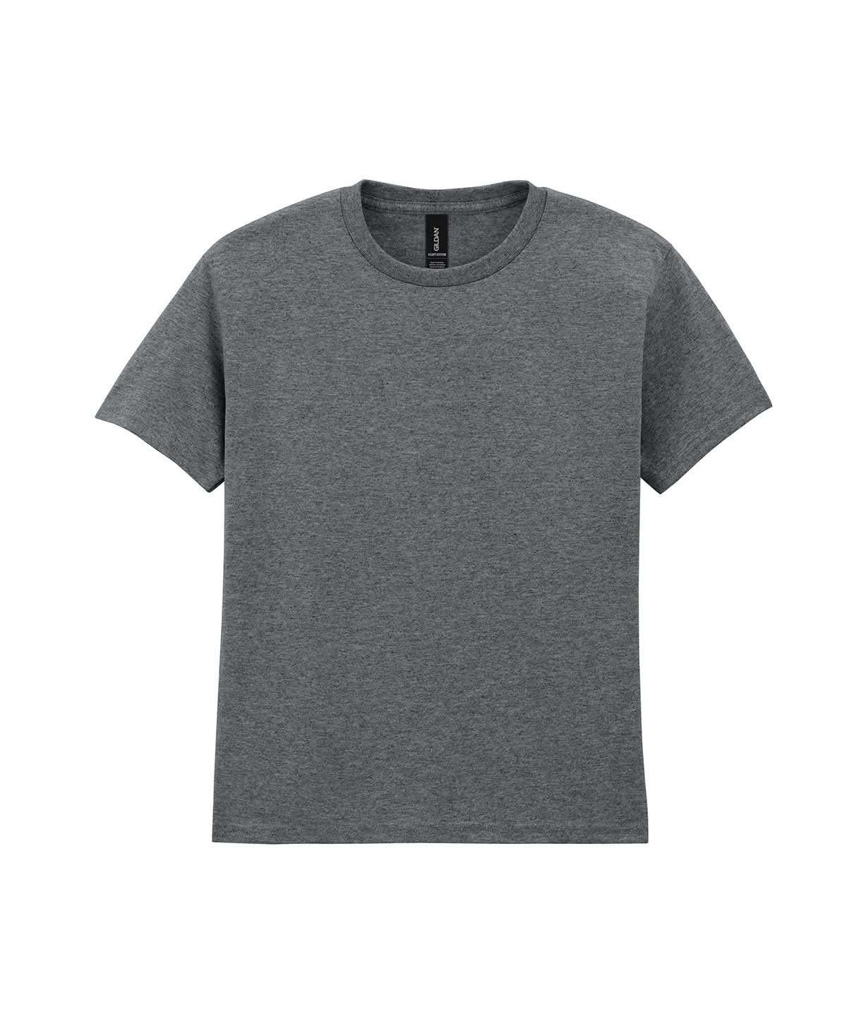 Gildan Heavy Cotton Youth T Shirt Graphite Heather GD05B - Graphite Heather - Customisable T-Shirt