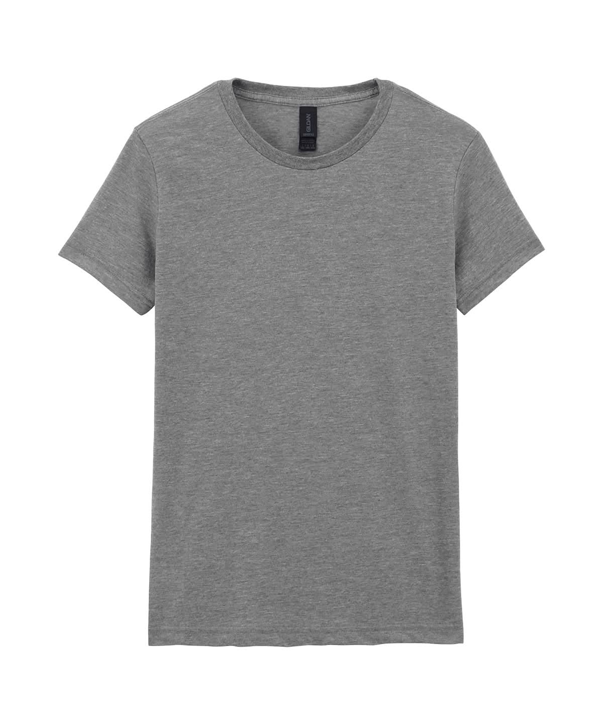 Gildan Softstyle Womens Ringspun T Shirt Sport Grey GD072 - Sport Grey - Customisable T-Shirt