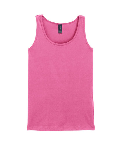 Gildan Softstyle Womens Tank Top GD077 - Azalea - Customisable T-Shirt