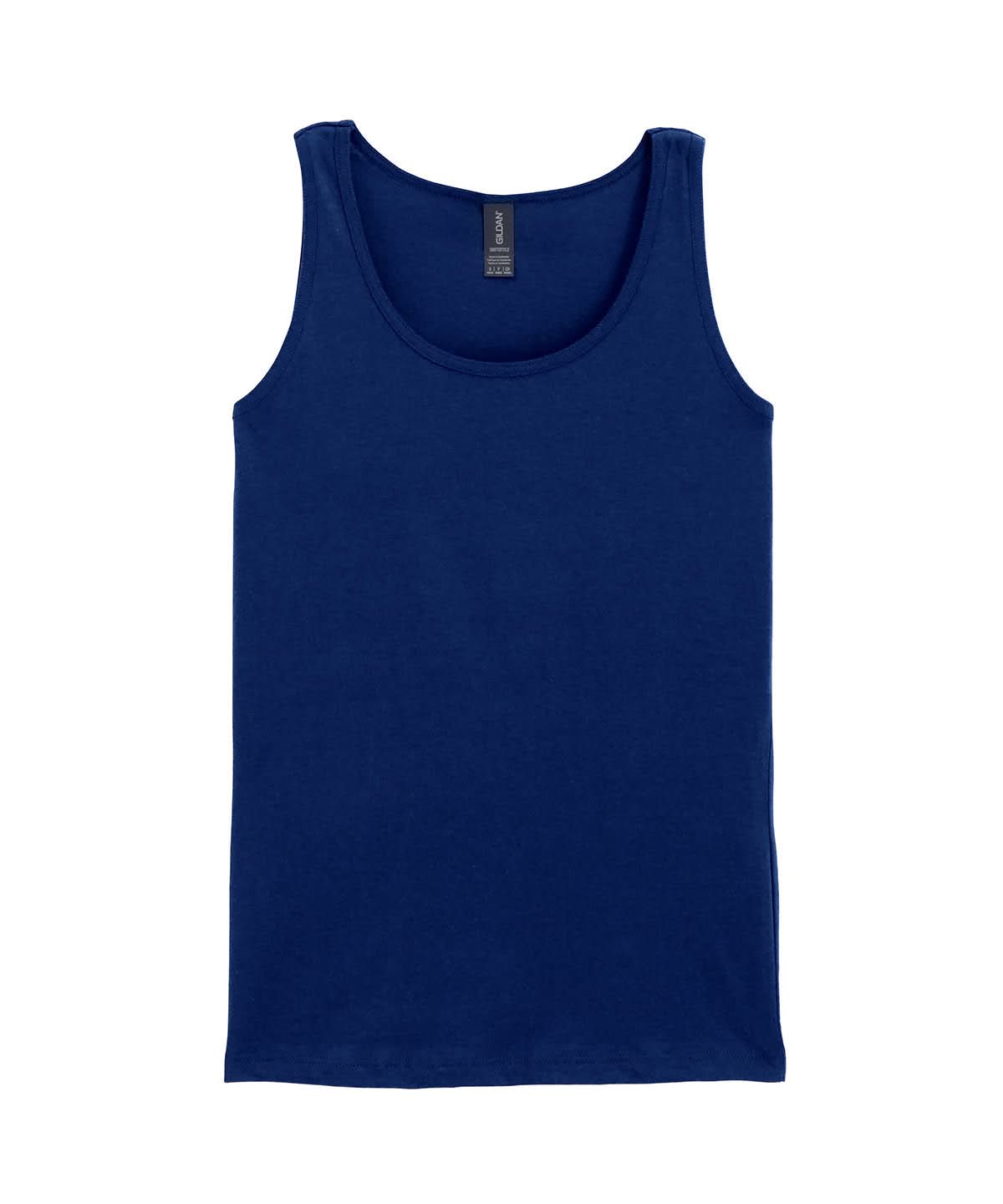 Gildan Softstyle Womens Tank Top GD077 - Navy - Customisable T-Shirt