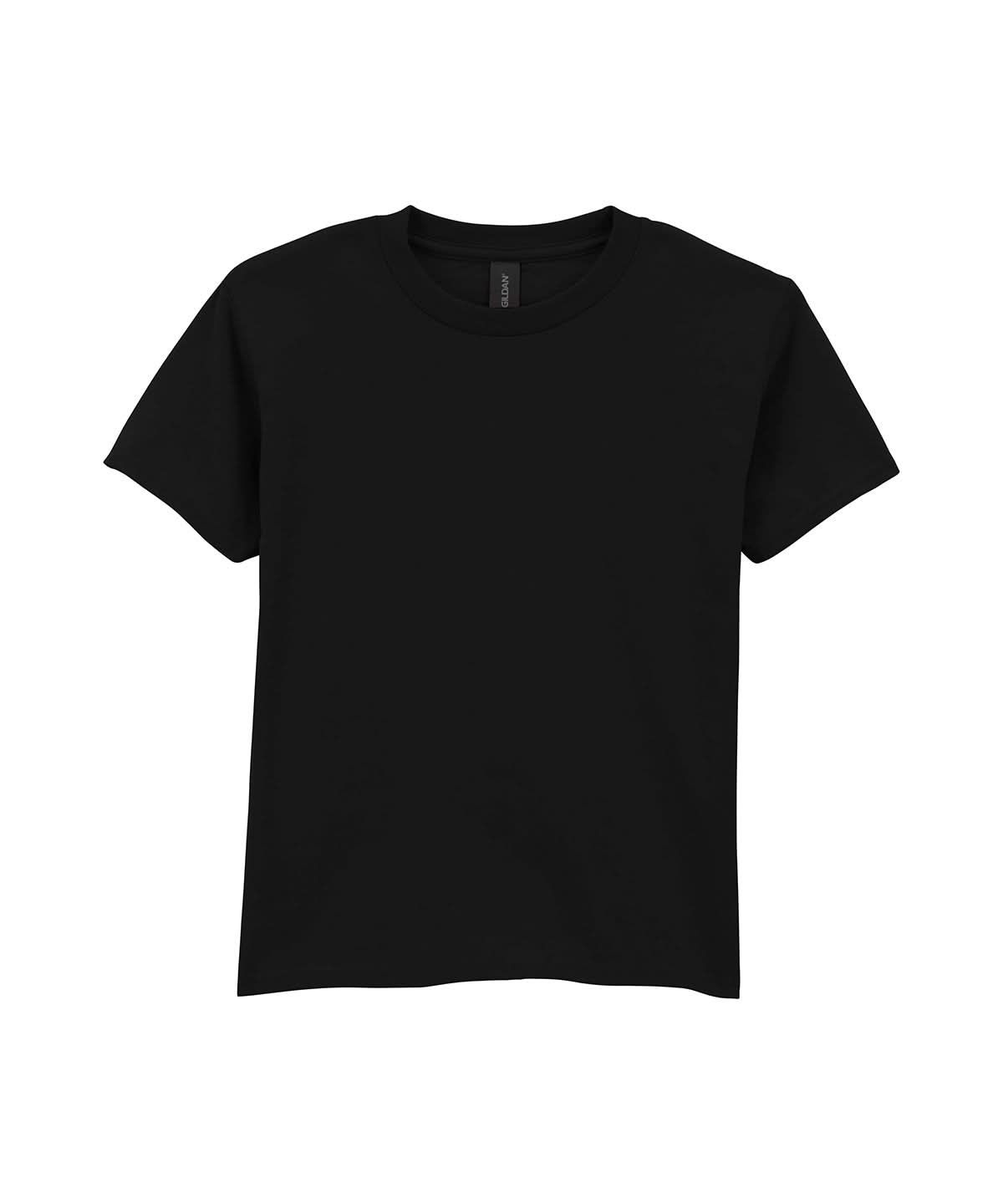 Gildan Softstyle Midweight Youth T Shirt GD24B - Pitch Black - Customisable T-Shirt