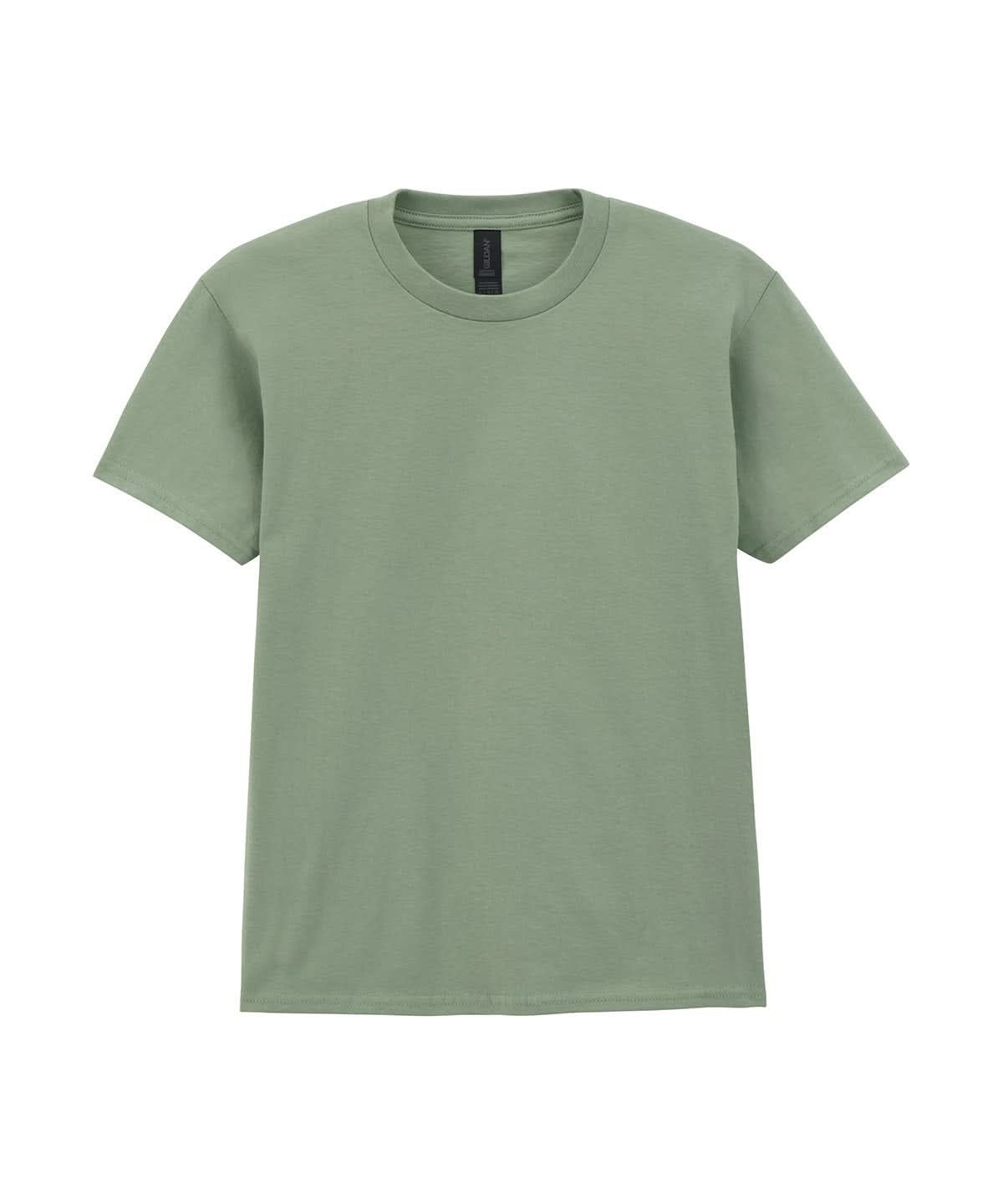 Gildan Softstyle Midweight Youth T Shirt GD24B - Sage - Customisable T-Shirt