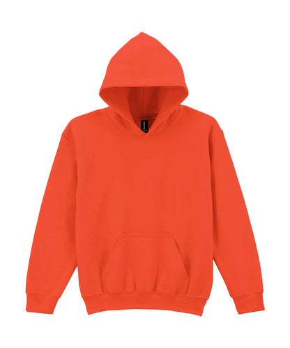Gildan Heavy Blend Youth Hooded Sweatshirt GD57B - Orange - Customisable Sweatshirts