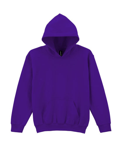 Gildan Heavy Blend Youth Hooded Sweatshirt GD57B - Purple - Customisable Sweatshirts