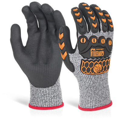 Glovezilla Beeswift Glovezilla Nitrile Palm Coated Gloves Gz04 - Grey - Customisable Nitrile