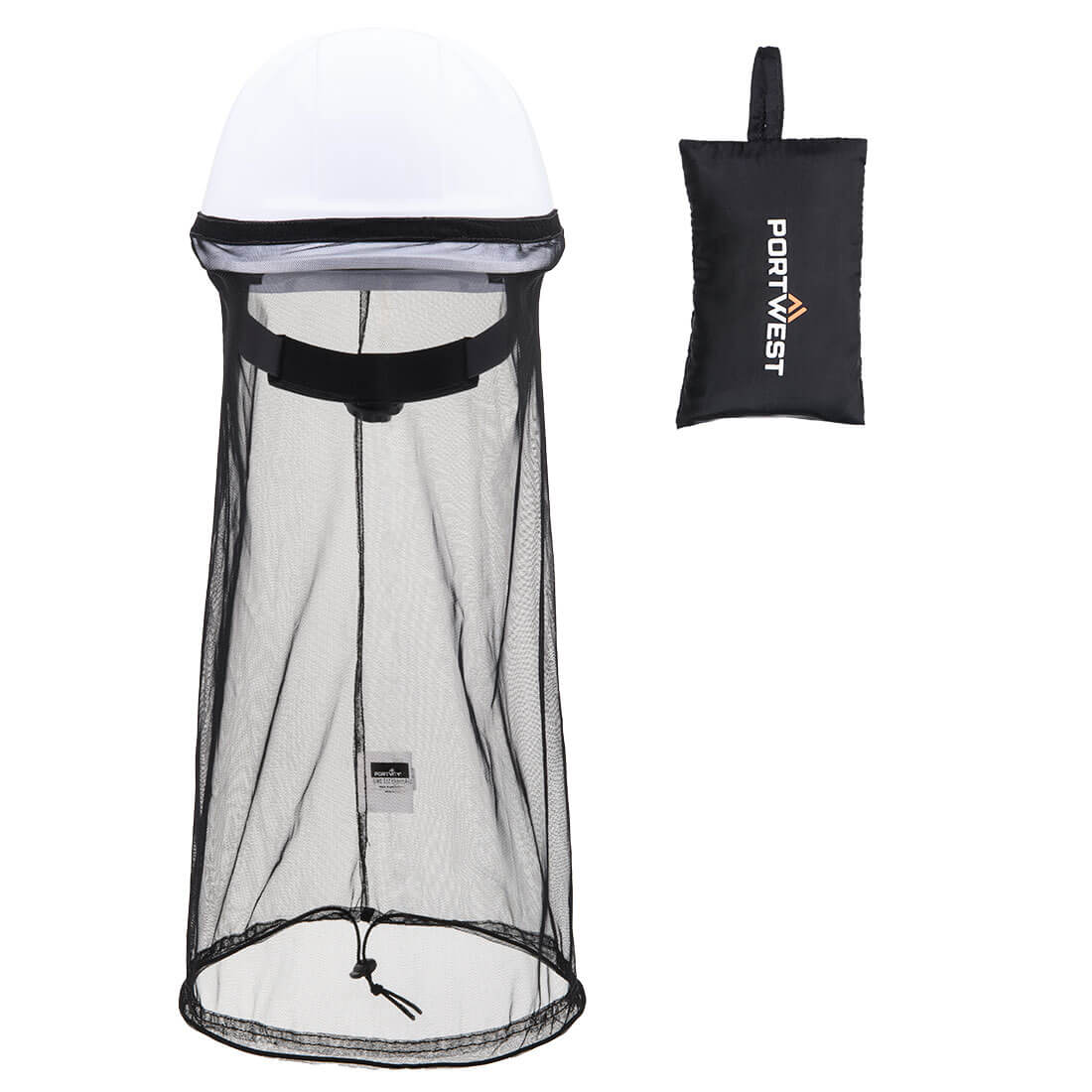 Packable Helmet Insect Net - HA34 - Black R - Customisable Head Protection Accessories