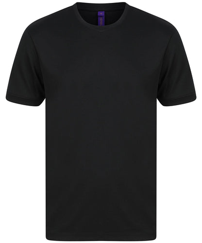 Henbury Hi Cool Performance T Shirt HB024 - Black - Customisable T-Shirt