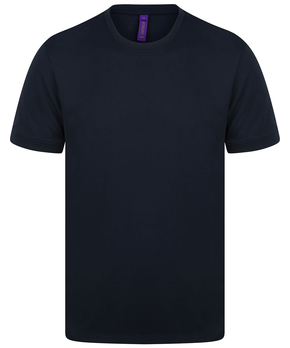 Henbury Hi Cool Performance T Shirt HB024 - Navy - Customisable T-Shirt