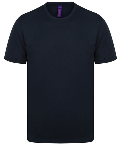 Henbury Hi Cool Performance T Shirt HB024 - Navy - Customisable T-Shirt