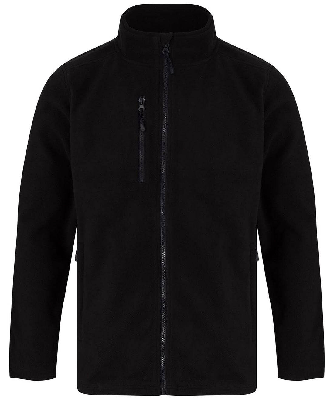 Henbury Recycled Polyester Microfleece Jacket HB860 - Black - Customisable Jacket