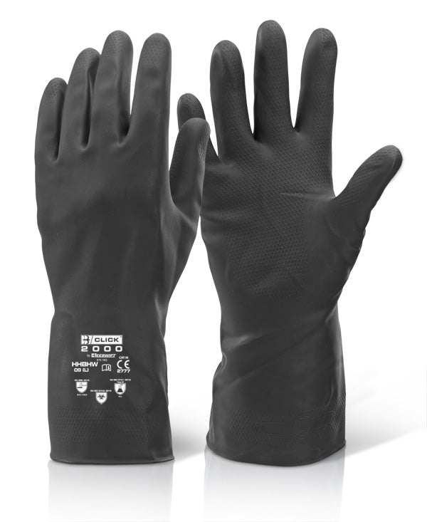 Beeswift House Hold Heavyweight Gloves Hwcg - Black - Customisable Chemical