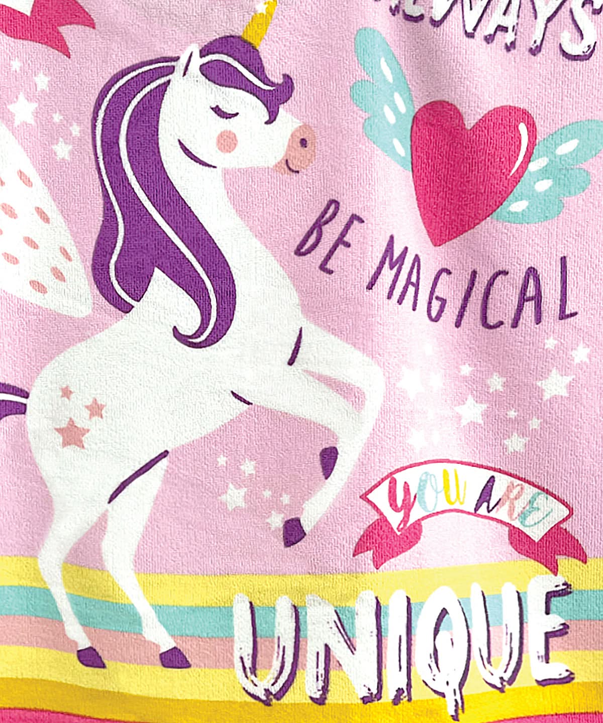 Home &amp; Living Kids microfibre changing robe HL008 - Unicorn 3+ Years - Customisable Robes