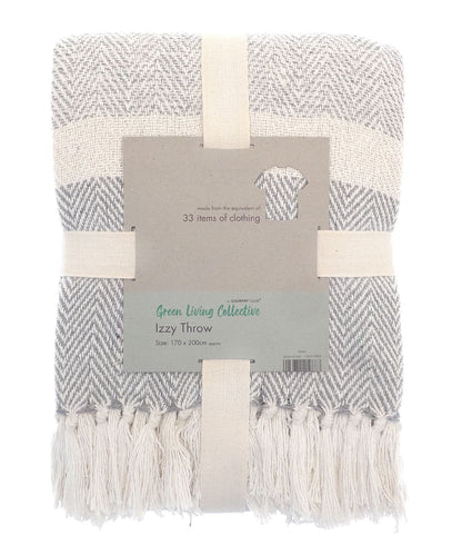 Home &amp; Living Izzy recycled throw HL208 - - Customisable Blanket