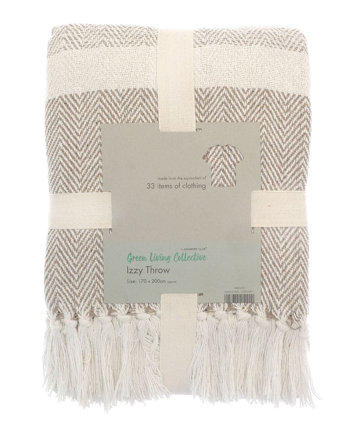 Home &amp; Living Izzy recycled throw HL208 - - Customisable Blanket