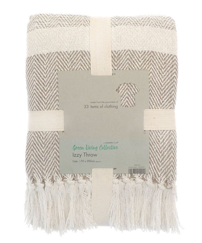 Home &amp; Living Izzy recycled throw HL208 - - Customisable Blanket