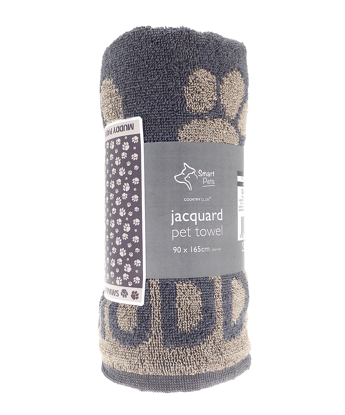 Jumbo terry jacquard dog towel - HL235 - Grey One size - Customisable Dog Towels