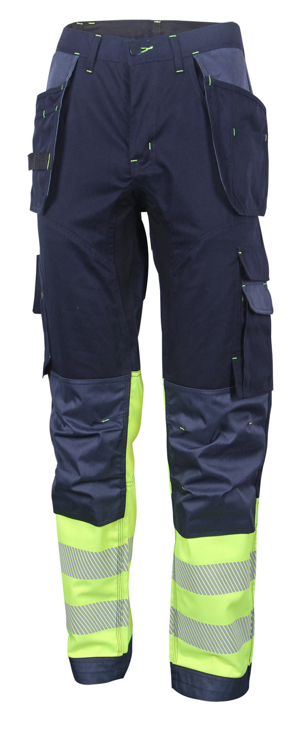 Deltic Beeswift Deltic Hi Vis Two Tone Trousers Hvtt080 - Saturn Yellow Navy - Customisable Trousers