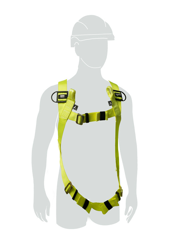 Honeywell Miller H Point Loop Universal Size Harness Hw1036294 - Yellow 140KG - Customisable Harnesses