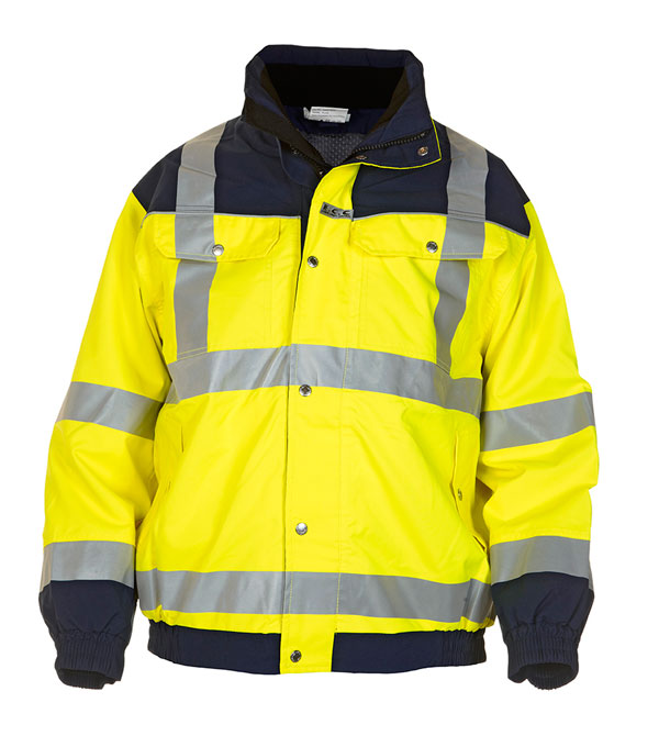 Hyd Sns Hv Hydrowear Furth Hi Vis Sns Pilot Two Tone Jacket Hyd02159 - Saturn Yellow Navy - Customisable Jacket