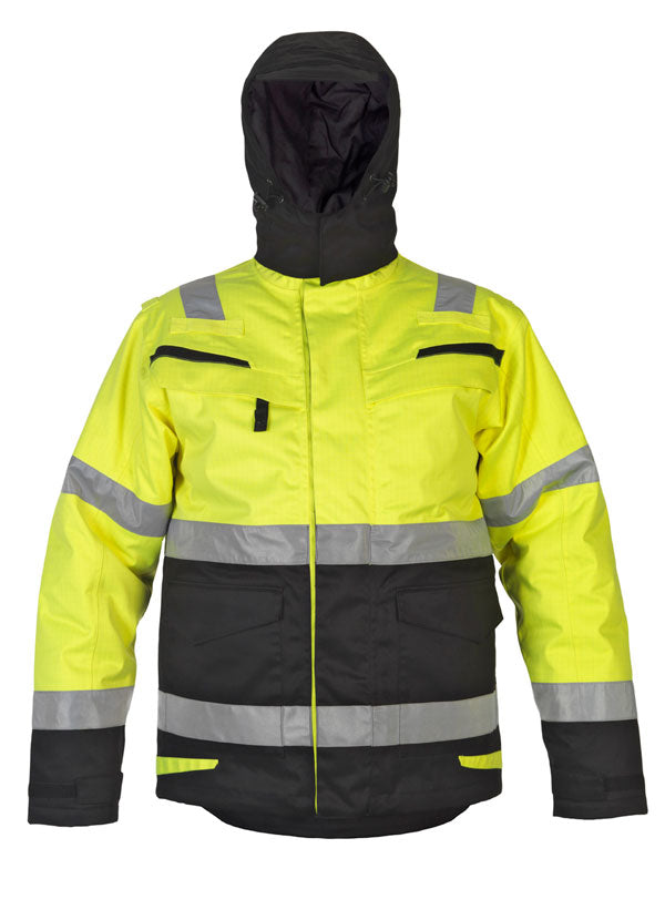 Hyd Mcvc Wproof Hydrowear Matre Multi Cvc Waterproof Arc Parka Jacket Hyd043700 Sybl - SaturnYellow Black - Customisable Jacket